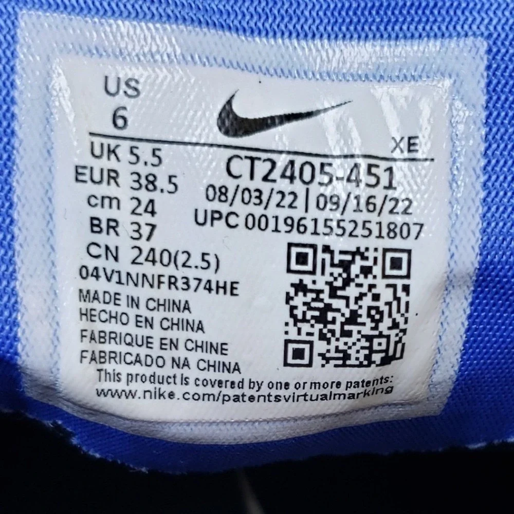 Nike Men's 6 Air Zoom Rival Fly 3 Running Shoes Obsidian Blue Racer Gym Sporty